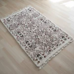 White Sheep Wool Bedside Carpet - Image 3