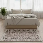 White Sheep Wool Bedside Carpet - Image 4