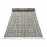 Gray Camel Wool Bedside Carpet - Image 2