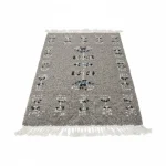 Gray Camel Wool Bedside Carpet - Image 2