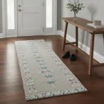 Gray Camel Wool Runner Carpet