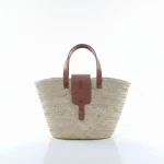 Straw and Leather Bag - Image 2
