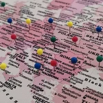 Pink Push Pin World Map - Image 8