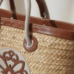 Nefta Straw and Leather Bag - Image 5
