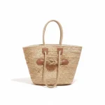 Straw and Leather Bag - Image 2