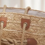Straw and Leather Bag - Image 5