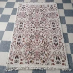 White Sheep Wool Bedside Carpet