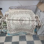 White Sheep Wool Bedside Carpet