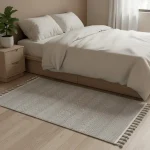 Berber-Inspired Cotton & Polyester Rug (110x80 cm) - Image 4