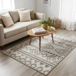 Soft Berber Style Rug – Cotton Blend (110x80 cm) - Image 4
