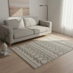 Decorative Berber Pattern Rug – Lightweight Cotton & Polyester (110x80 cm) - Image 4